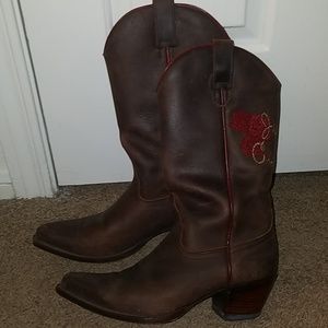 Juicy couture western cowboy cowgirl brown boots